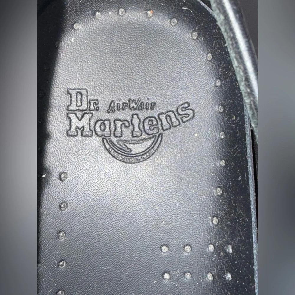 Dr. Martens Black Leather Derby Shoes